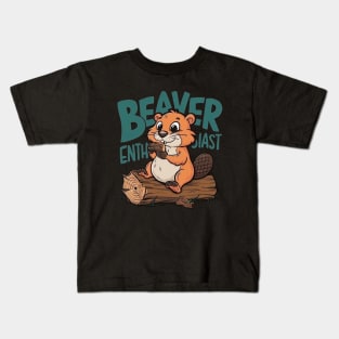 Beaver Enthusiast Kids T-Shirt